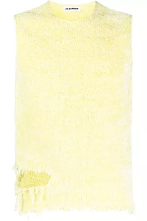 Jil Sander Top de punto con efecto envejecido