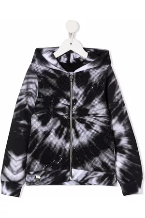 Philipp Plein Sudadera con capucha y motivo tie-dye