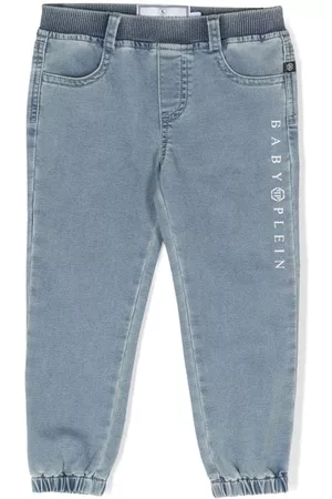 Philipp Plein Vaqueros con logo estampado