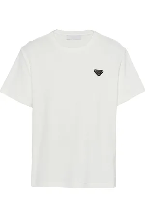 Prada Camiseta con logo triangular