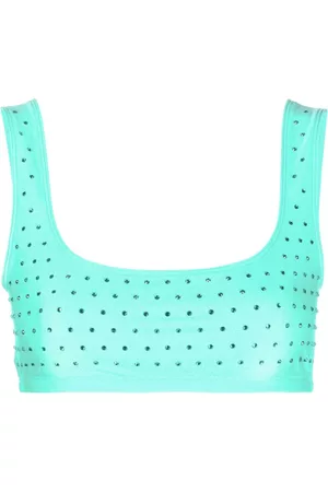 The Andamane Top corto con apliques en strass