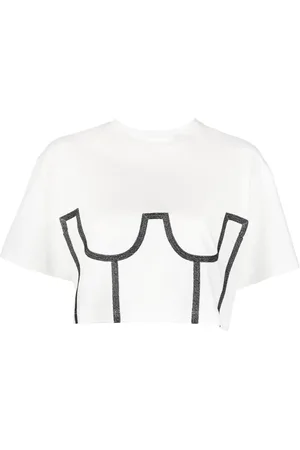 MURMUR Camiseta corta en trompe l
