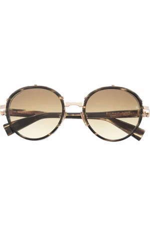 Balmain Gafas de sol con montura con efecto carey