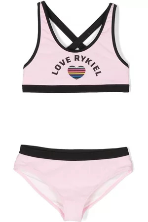 Sonia Rykiel Enfant Bikini con logo estampado