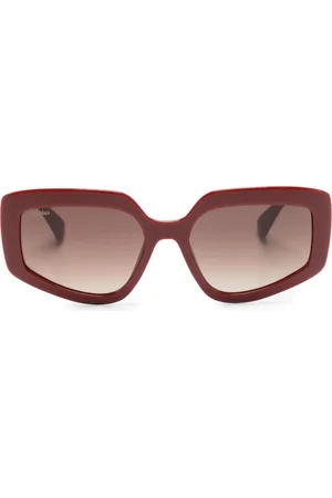 Max Mara Gafas de sol con placa del logo y montura cuadrada