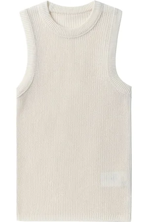 Low Classic Top de punto con cuello redondo