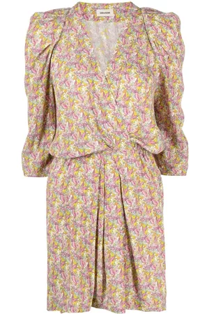 Zadig & Voltaire Vestido corto con alas estampadas