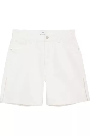 ANINE BING Pantalones vaqueros cortos con abertura lateral