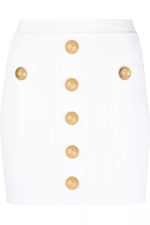 Balmain Falda corta de canalé