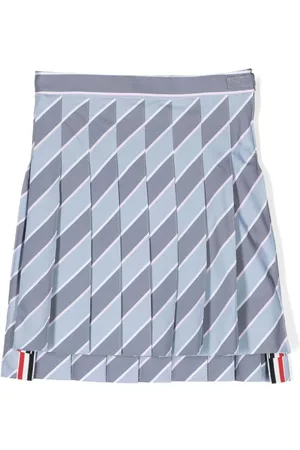 Thom Browne Falda plisada a rayas