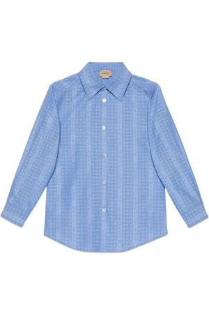 Gucci Estampadas - Rock star-print striped shirt