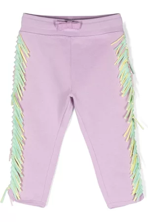 Stella McCartney Pantalones de chándal con flecos