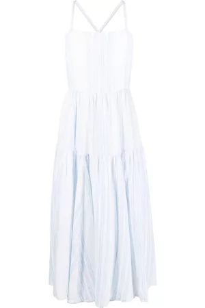 Ralph Lauren Vestido midi a rayas