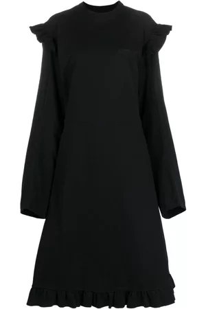 Vetements Vestido midi con detalle de volantes