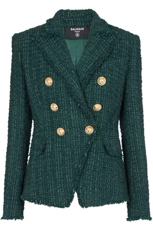 Balmain Chaqueta de tweed con doble botonadura