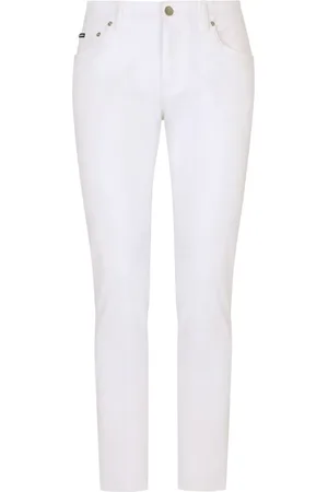 Dolce & Gabbana Vaqueros slim con placa del logo