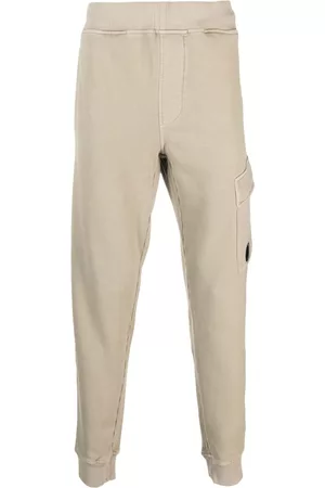 C.P. Company Pantalones de chándal con placa del logo