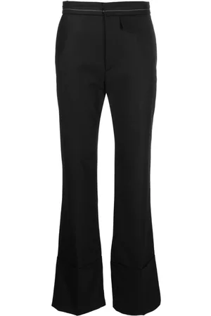 Victoria Beckham Pantalones acampanados con costuras en contraste