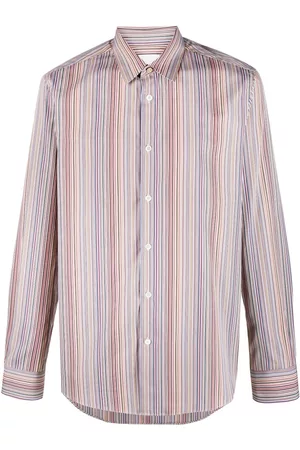 Paul Smith Camisa a rayas con cuello de pico