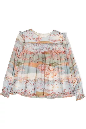 Chloé Blusa Ceremony con motivo gráfico
