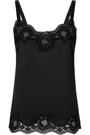 Dolce & Gabbana Top de tirantes con ribete de encaje