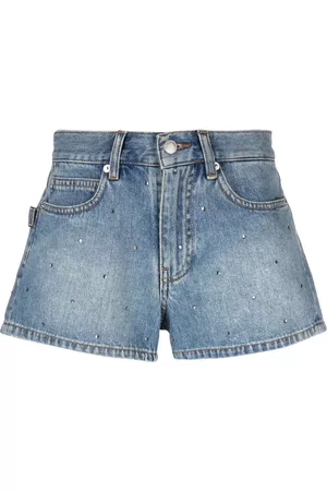 Zadig & Voltaire Pantalones vaqueros cortos con apliques de strass
