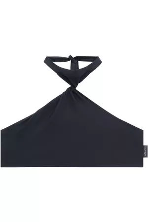 Courrèges Top de bikini con detalle retorcido