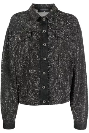 Patrizia Pepe Chaqueta vaquera con detalle de cristales