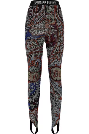 Philipp Plein Leggins con apliques de strass