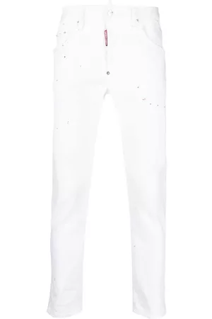 Dsquared2 Vaqueros skinny Skater con motivo de salpicadura de pintura