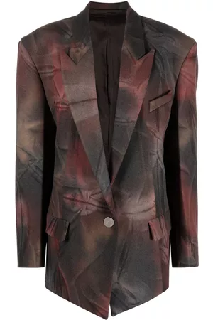The Attico Blazer Glen oversize con motivo tie-dye