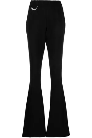 Dsquared2 Pantalones acampanados con aplique de cadenas
