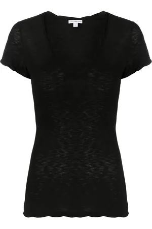 James Perse Camiseta con cuello redondo