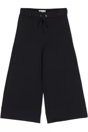 Lanvin Pantalones acampanados con logo bordado