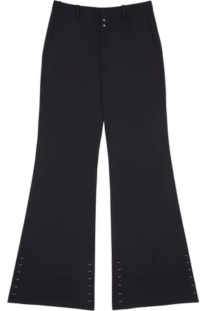 Maison Margiela Pantalones acampanados de talle alto