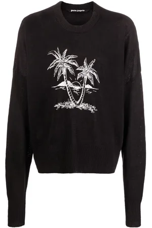 Palm Angels Jersey con motivo Palm Tree