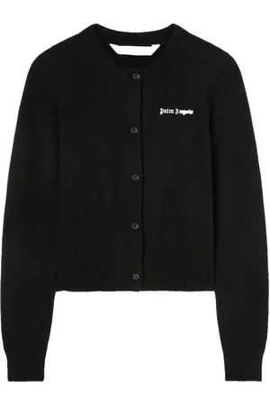 Palm Angels Cárdigan con botones y logo estampado
