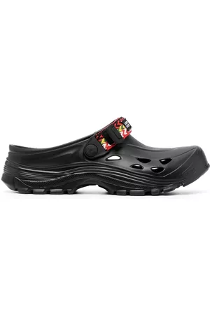 Lanvin Zuecos Mok con motivo de espiga de x Suicoke
