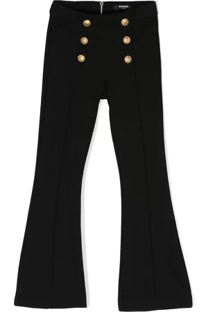 Balmain Pantalones acampanados con botones decorativos