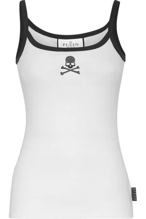 Philipp Plein Top con motivo de calavera