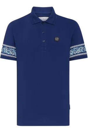 Philipp Plein Polo con parche del logo