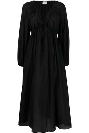 MATTEAU Vestido midi con cuello en V
