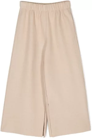 Maison Margiela Pantalones anchos con logo bordado