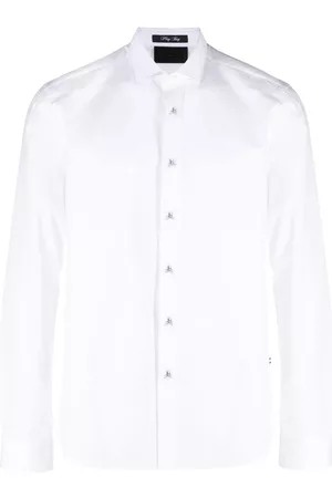 Philipp Plein Camisa con aplique de calavera