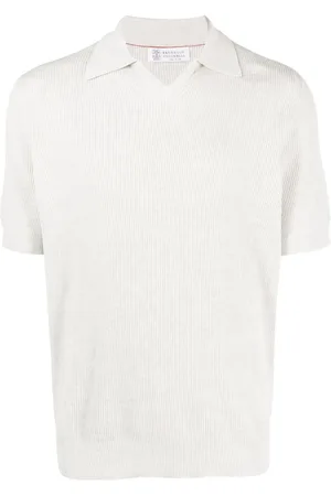 Brunello Cucinelli Polo de canalé