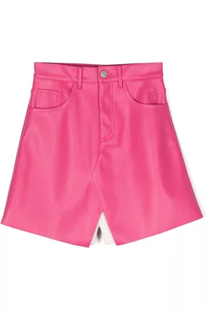 Maison Margiela Falda acampanada con logo bordado