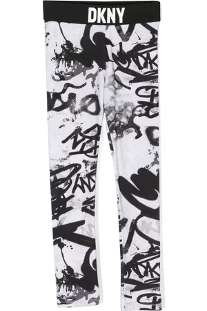 DKNY Leggins con logo estampado