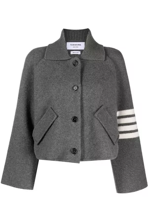 Thom Browne Chaqueta corta con motivo 4-Bar Stripe
