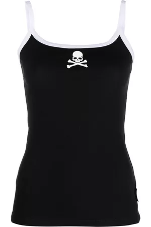 Philipp Plein Top con motivo de calavera