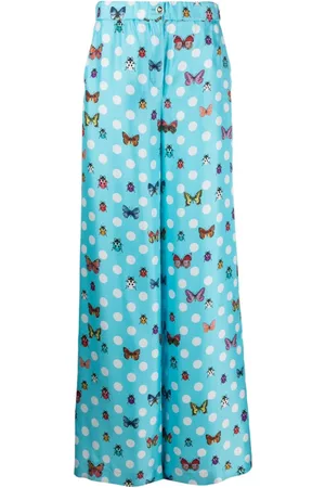 VERSACE Pantalones Butterfly anchos